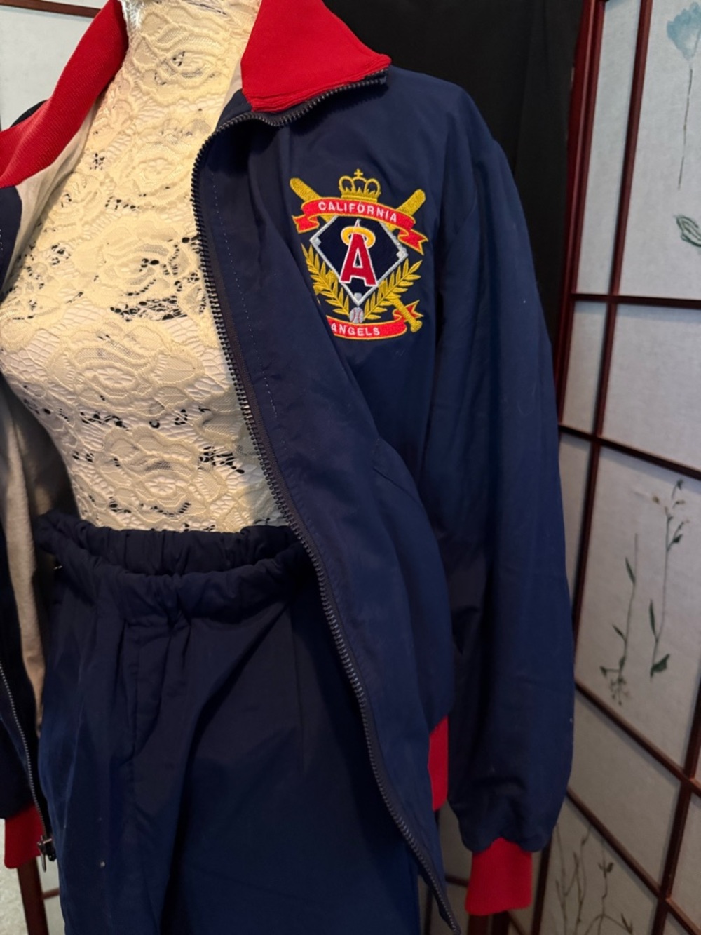 California Angels Navy and Red Track suit - Men's